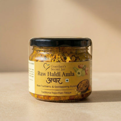 Raw Turmeric & Amla Pickle | Kachchi Haldi Aur Amla Ka Achaar | Small-Batch | Handmade
