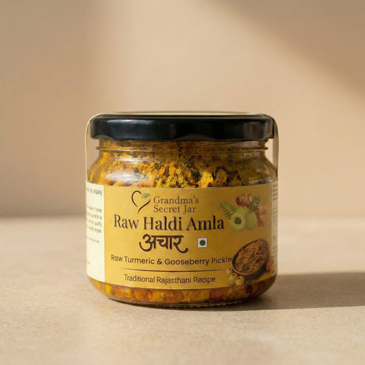 Raw Turmeric & Amla Pickle | Kachchi Haldi Aur Amla Ka Achaar | Small-Batch | Handmade