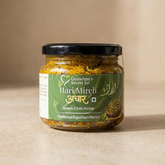 Rajashthani Green Chilli Pickle | Hari Mirch Ka Achaar| Small-Batch | Handmade